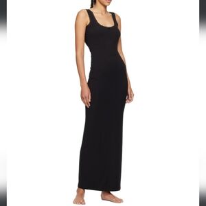 SKIMS Soft Lounge Lace Scoop Neck Dress | Onyx